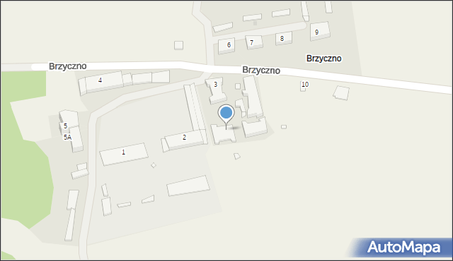 Brzyczno, Brzyczno, 1, mapa Brzyczno