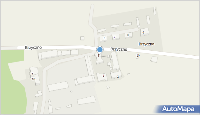 Brzyczno, Brzyczno, 4, mapa Brzyczno