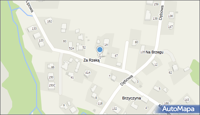 Brzyczyna, Brzyczyna, 1, mapa Brzyczyna