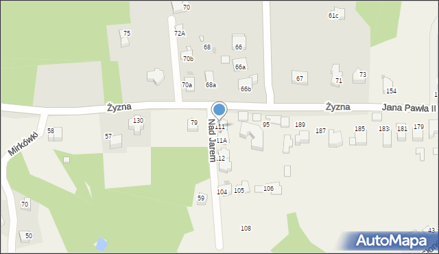 Brzyczyna, Brzyczyna, 111, mapa Brzyczyna