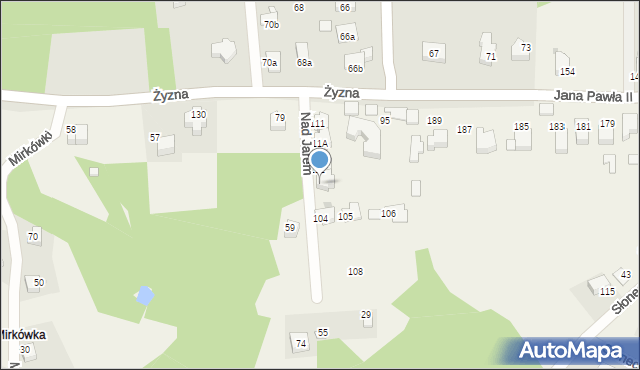 Brzyczyna, Brzyczyna, 112A, mapa Brzyczyna