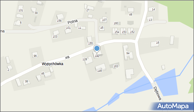 Brzyczyna, Brzyczyna, 142, mapa Brzyczyna