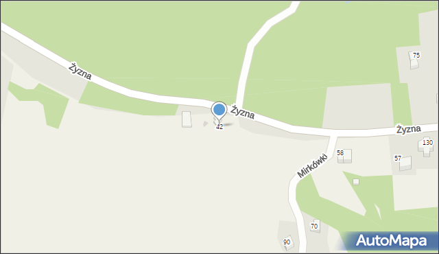 Brzyczyna, Brzyczyna, 42, mapa Brzyczyna