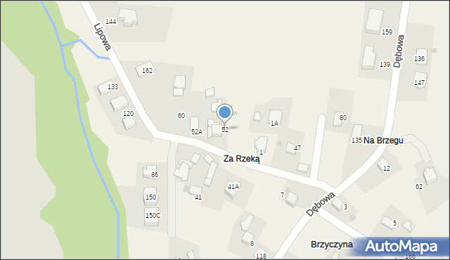 Brzyczyna, Brzyczyna, 52, mapa Brzyczyna