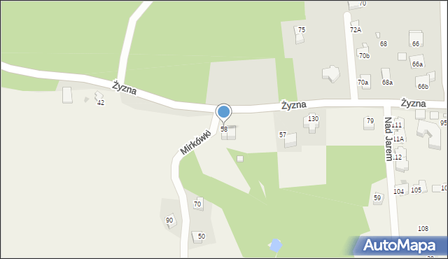 Brzyczyna, Brzyczyna, 58, mapa Brzyczyna