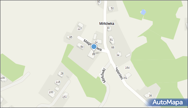 Brzyczyna, Brzyczyna, 89, mapa Brzyczyna