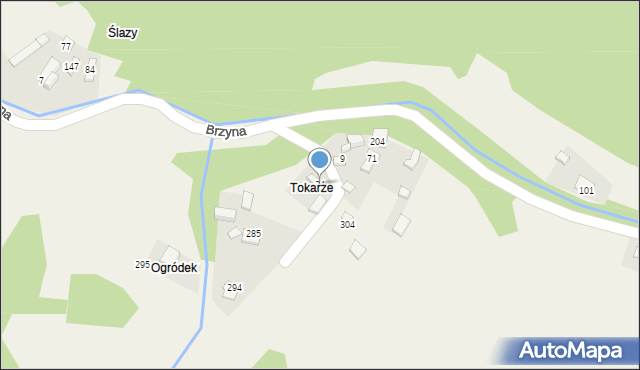 Brzyna, Brzyna, 24, mapa Brzyna