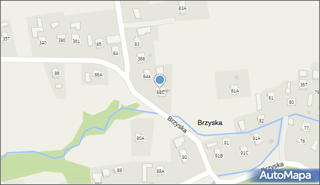 Brzyska, Brzyska, 84C, mapa Brzyska