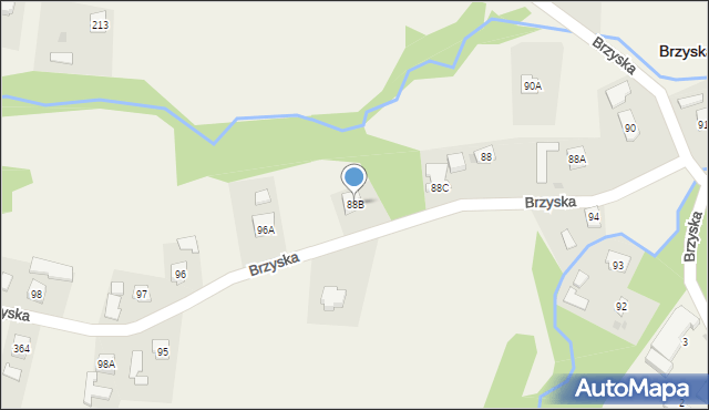 Brzyska, Brzyska, 88B, mapa Brzyska