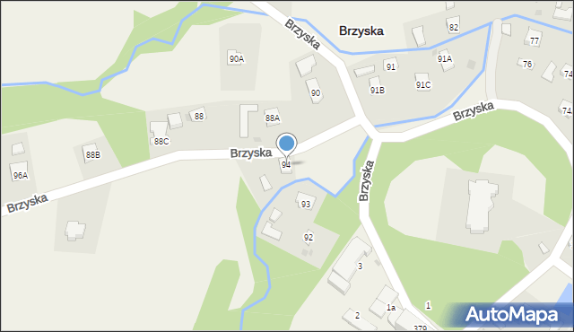 Brzyska, Brzyska, 94, mapa Brzyska