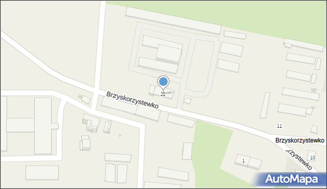 Brzyskorzystewko, Brzyskorzystewko, 22, mapa Brzyskorzystewko