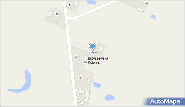 Brzyszewo, Brzyszewo, 19, mapa Brzyszewo