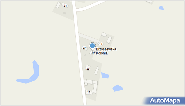 Brzyszewo, Brzyszewo, 20a, mapa Brzyszewo