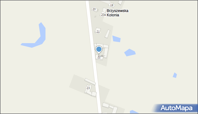 Brzyszewo, Brzyszewo, 22, mapa Brzyszewo