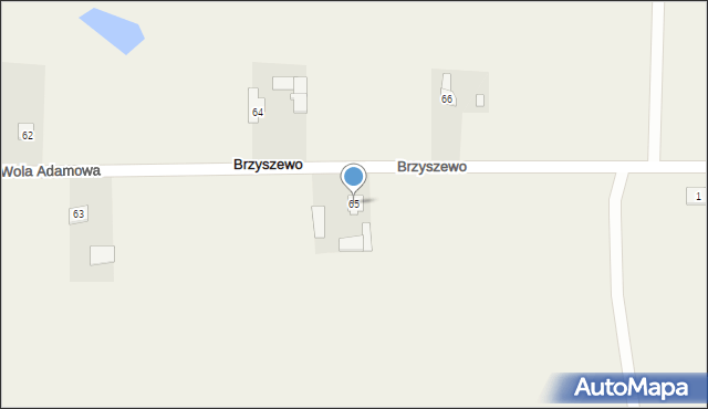 Brzyszewo, Brzyszewo, 65, mapa Brzyszewo