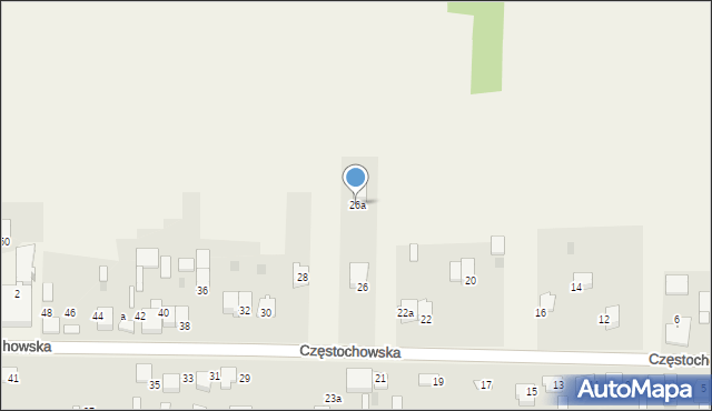 Brzyszów, Brzyszów, 26a, mapa Brzyszów