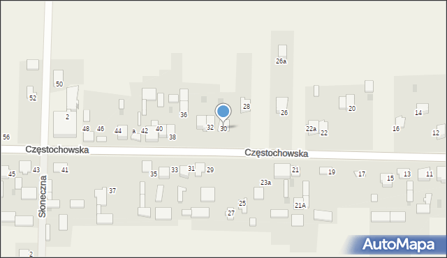 Brzyszów, Brzyszów, 30, mapa Brzyszów