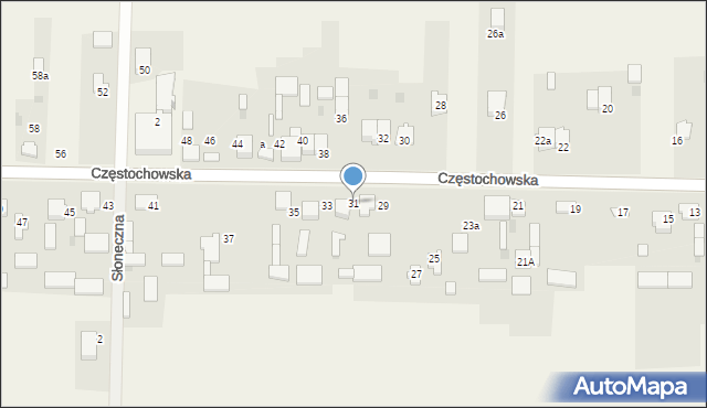 Brzyszów, Brzyszów, 31, mapa Brzyszów