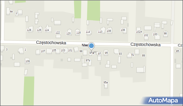 Brzyszów, Brzyszów, 97a, mapa Brzyszów