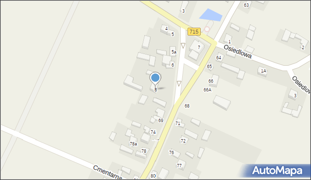 Budziszewice, Brzezińska, 8, mapa Budziszewice