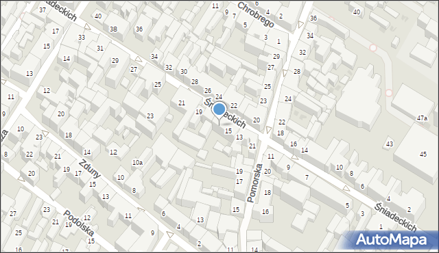 Bydgoszcz, Braci Śniadeckich Jana i Jędrzeja, 17, mapa Bydgoszczy