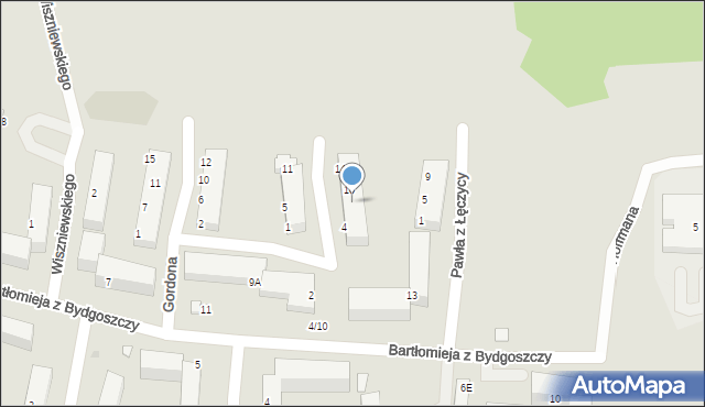Bydgoszcz, Brzęczkowskiego Stanisława, 8, mapa Bydgoszczy