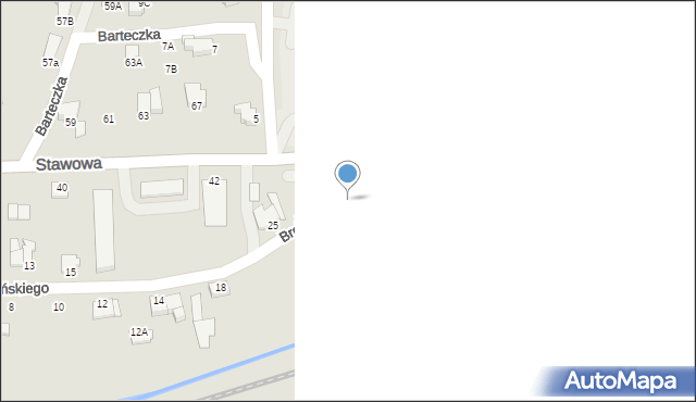 Cieszyn, Brodzińskiego Kazimierza, 31, mapa Cieszyna