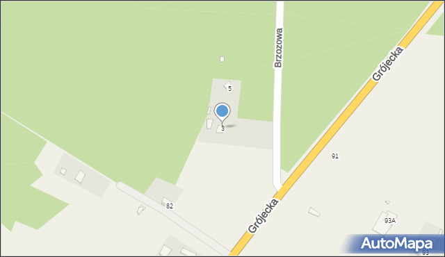 Czaplinek, Brzozowa, 3, mapa Czaplinek