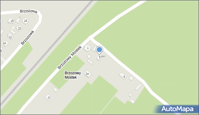 Czarna Białostocka, Brzozowy Mostek, 3, mapa Czarna Białostocka