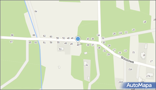 Dobczyn, Brzozowa, 43, mapa Dobczyn