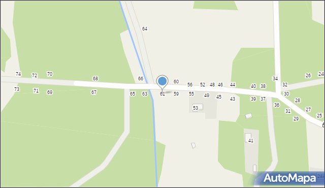 Dobczyn, Brzozowa, 61, mapa Dobczyn