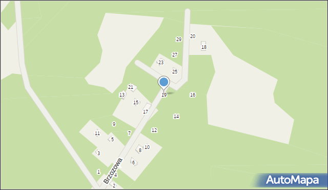 Dobków, Brzozowa, 19, mapa Dobków