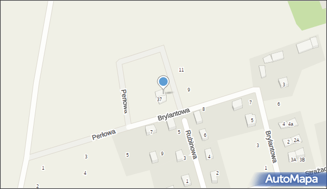 Dobrzewino, Brylantowa, 37a, mapa Dobrzewino