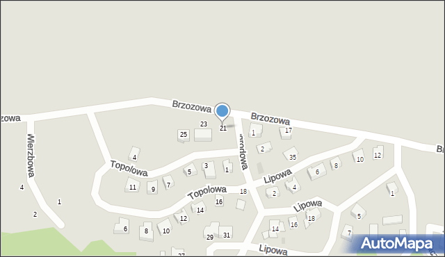 Dolsk, Brzozowa, 21, mapa Dolsk