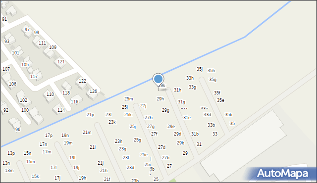 Domaszczyn, Brzozowa, 29j, mapa Domaszczyn