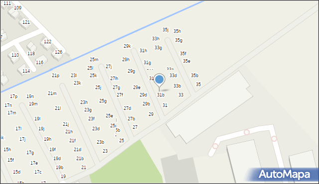 Domaszczyn, Brzozowa, 31c, mapa Domaszczyn