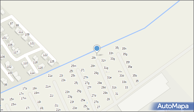 Domaszczyn, Brzozowa, 31k, mapa Domaszczyn