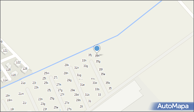 Domaszczyn, Brzozowa, 35h, mapa Domaszczyn