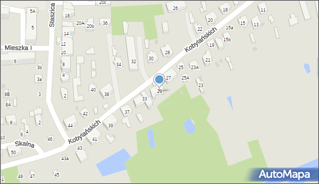 Drzewica, Braci Kobylańskich, 29, mapa Drzewica