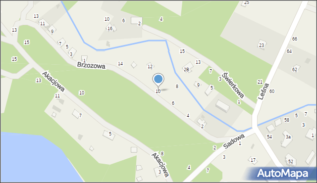 Dzikowo, Brzozowa, 10, mapa Dzikowo