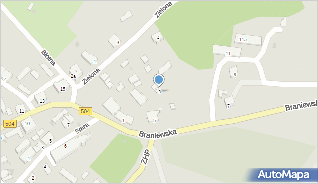 Frombork, Braniewska, 3, mapa Frombork