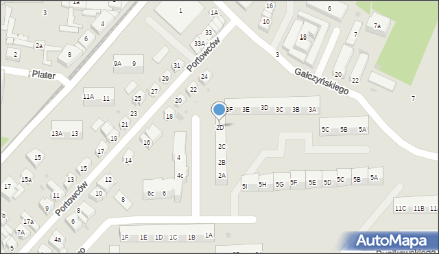 Gdańsk, Broniewskiego Władysława, 2D, mapa Gdańska
