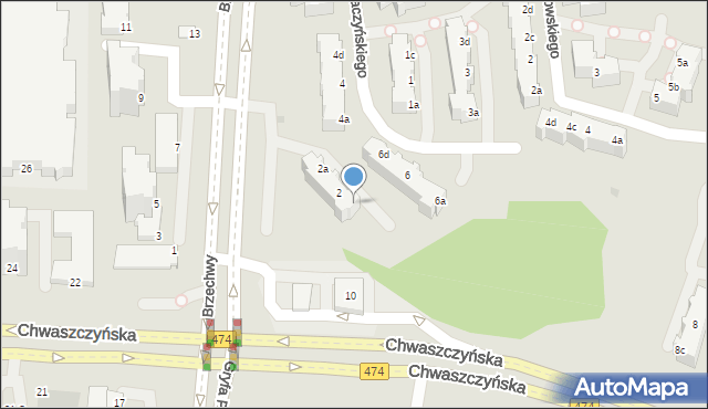 Gdynia, Brzechwy Jana, 2c, mapa Gdyni