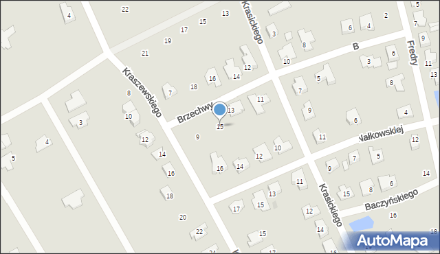 Gniezno, Brzechwy Jana, 15, mapa Gniezna