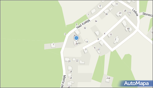 Górki Śląskie, Brzozowa, 15, mapa Górki Śląskie