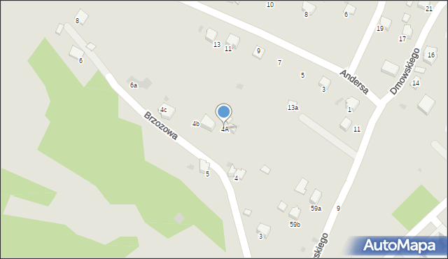 Gorlice, Brzozowa, 4A, mapa Gorlic