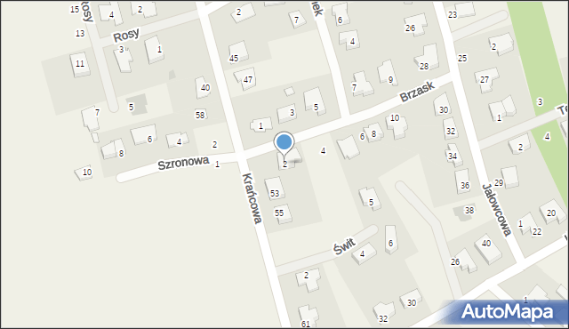 Gruszczyn, Brzask, 2, mapa Gruszczyn