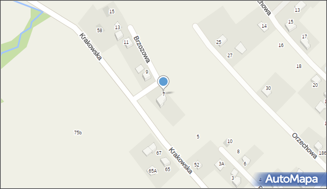 Hecznarowice, Brzozowa, 7, mapa Hecznarowice