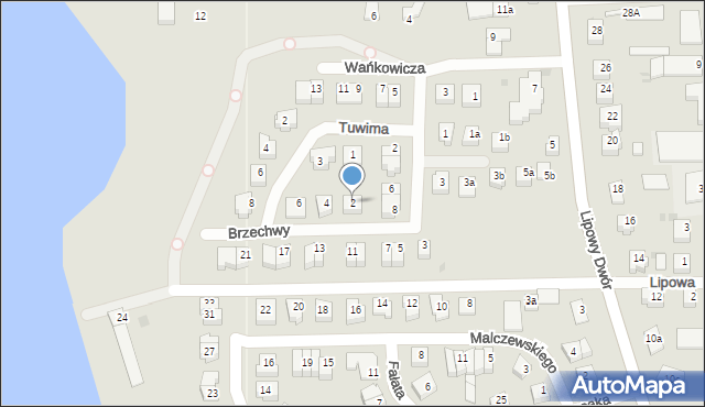 Iława, Brzechwy Jana, 2, mapa Iława