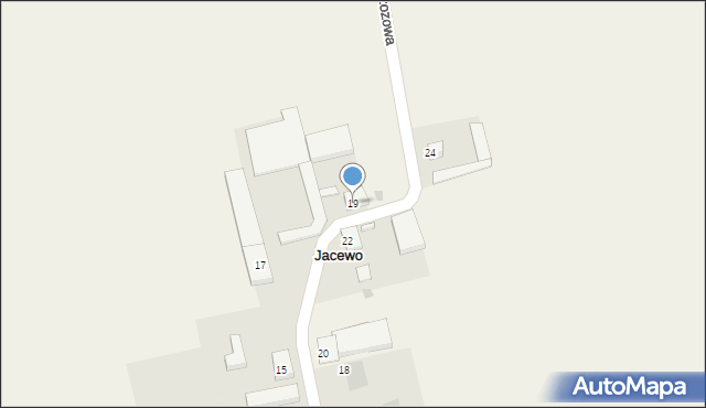 Jacewo, Brzozowa, 19, mapa Jacewo